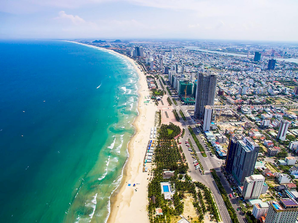 My Khe Beach is ranked among the world’s most beautiful, featuring powdery white sand and clear blue water