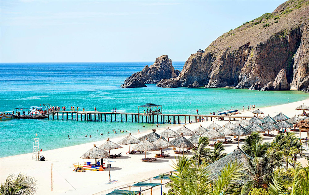 Ky Co Beach boasts crystal-clear waters that invite visitors to dive in and enjoy the serenity