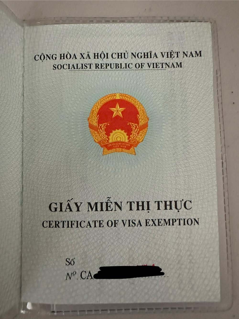 You will receive either a booklet or a stamp physically in the passport 