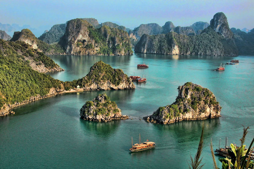 Cruising through Ha Long Bay offers an unforgettable journey among dramatic limestone karsts and mystical caves 