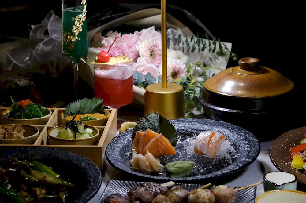 Authentic izakaya cuisine and premium sake selection make Sky Dining a unique rooftop experience